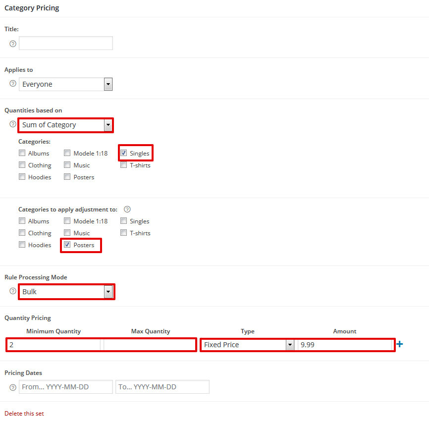 Bulk Processing Mode Example