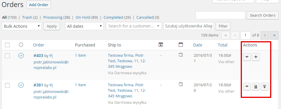 Invoice issuing