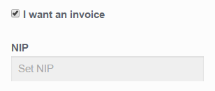 Require the invoice
