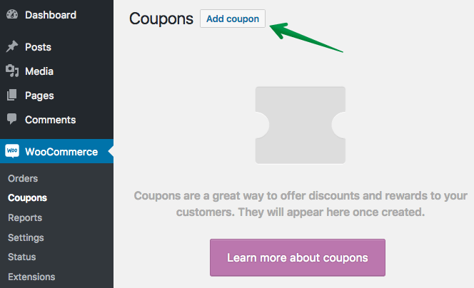 Adding Your First WooCommerce Coupon
