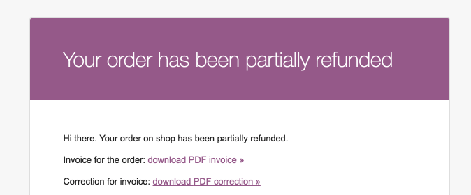 Flexible Invoices for WooCommerce - Correction in order refund email