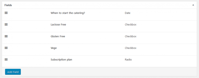 WooCommerce Extra Product Options for Catering