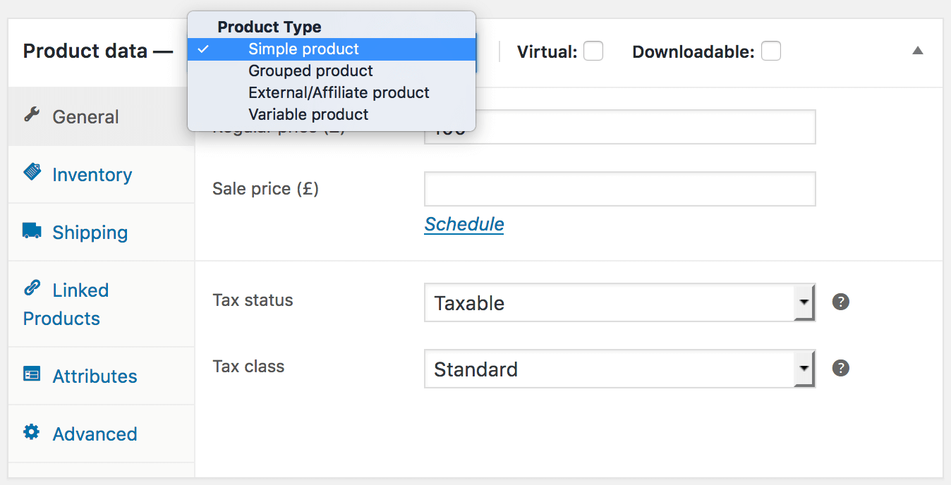 WooCommerce Product Types
