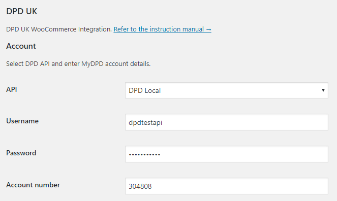 integrate DPD Local with WooCommerce settings