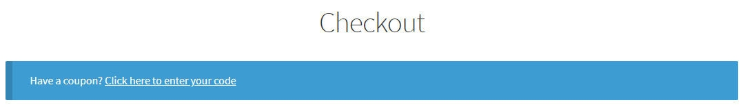 WooCommerce Coupon in the Checkout