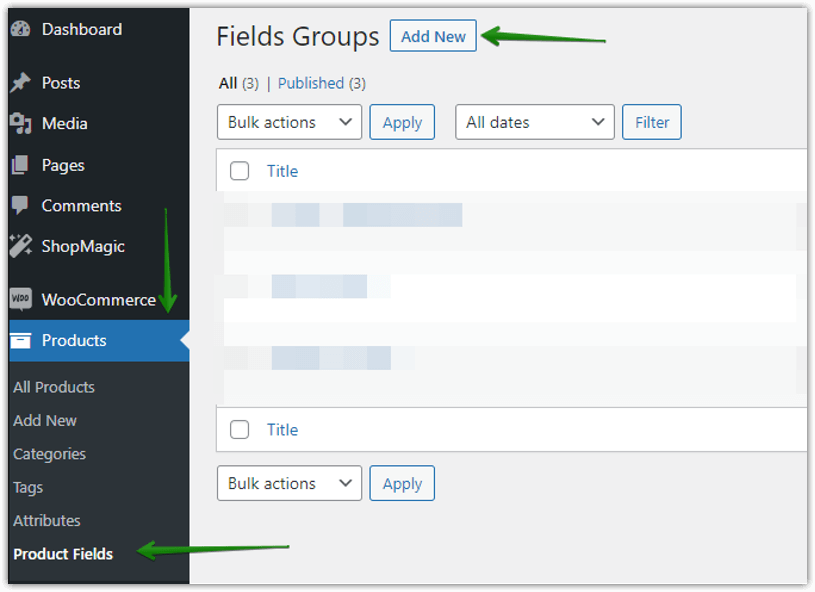 Flexible Product Fields plugin