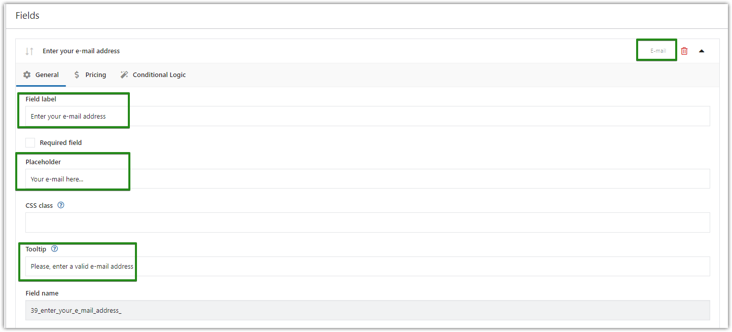 Edit WooCommerce product page: Email text field edition