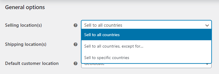 WooCommerce Shipping - Restrict Selling Location to specific countries