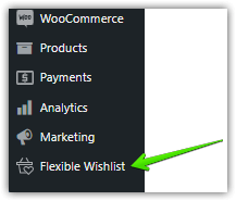 Flexible Wishlist tab