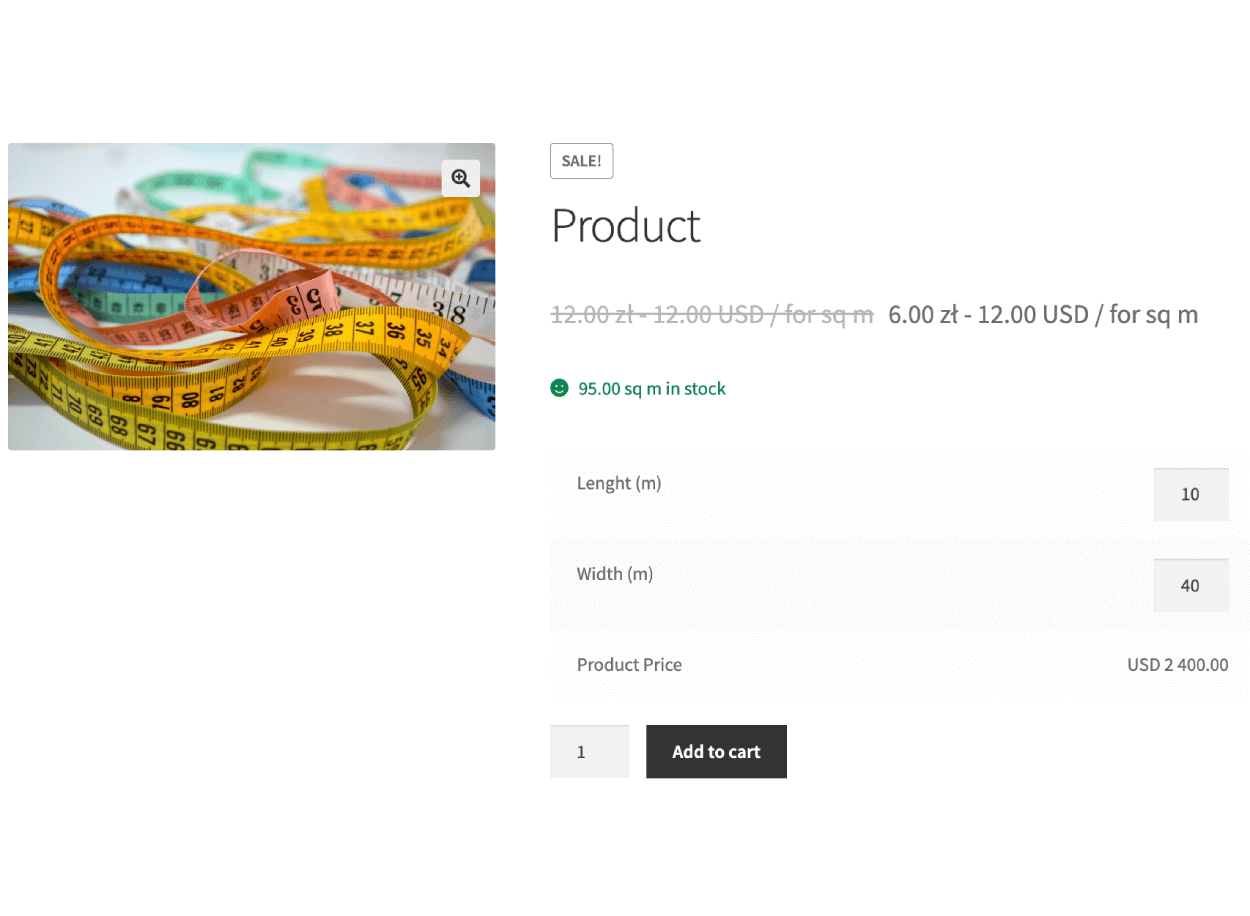 Flexible Quantity - Product Page