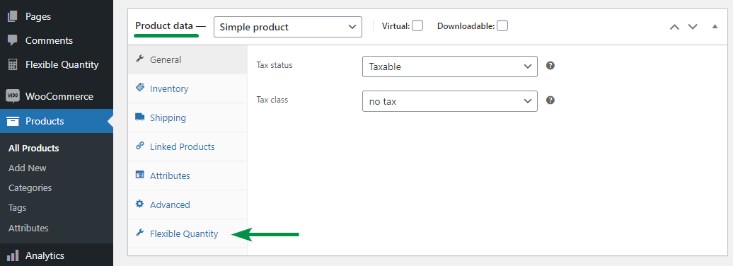 Flexible Quantity - How to enable the Measurement Price Calculator for a WooCommerce product